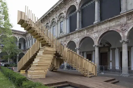 Endless Stair in Milan Università degli Studi