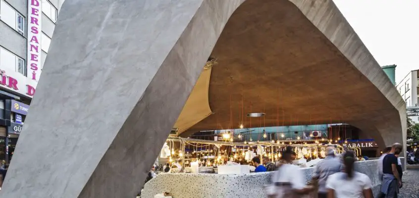 Besiktas Fish Market in Istanbul Building