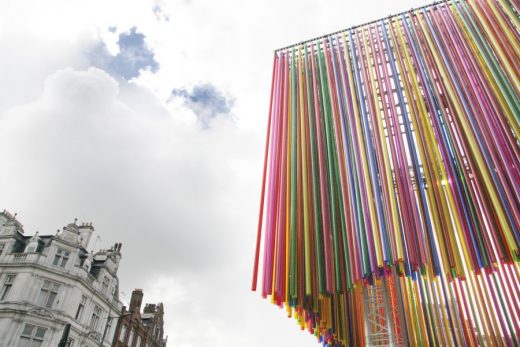 Pop up Chandelier Pavilion in Camden Festival