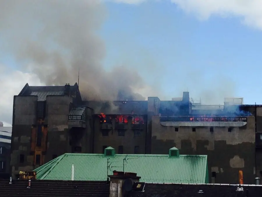 Scottish Architecture News - Glasgow School of Art Fire