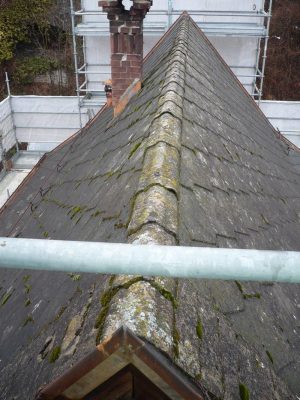 Turin-Ceres Railway line building roof restoration