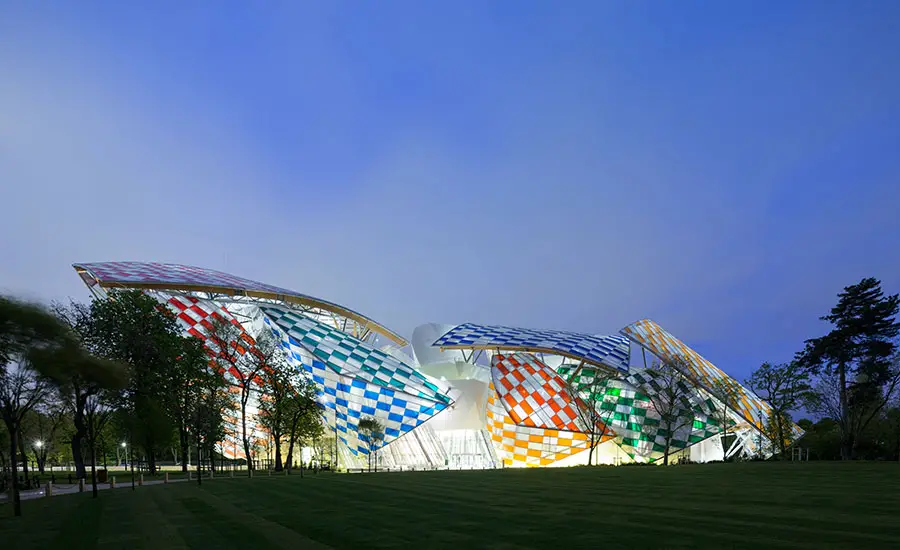 Daniel Buren's 'Observatory of Light' at the Fondation Louis Vuitton in Paris