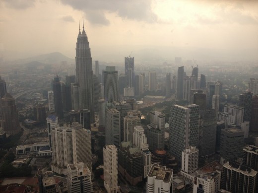 Kuala Lumpur aerial view