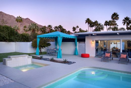 Martini House in Palm Springs swimming pool area