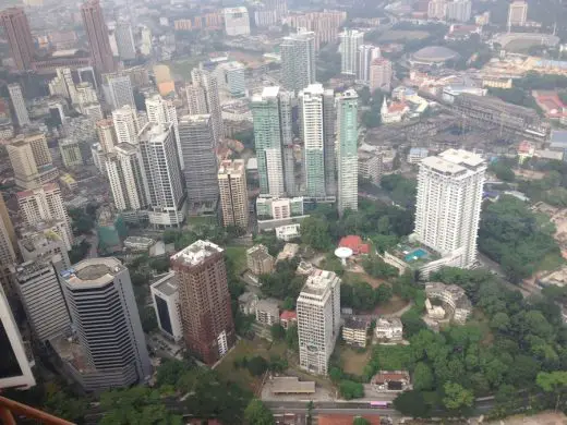 Kuala Lumpur aerial view