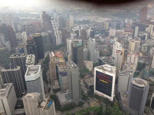 Kuala Lumpur aerial view