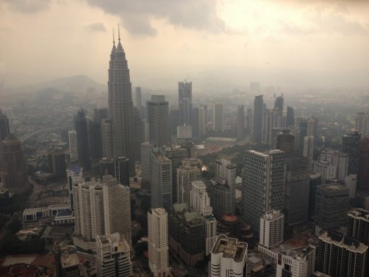 Kuala Lumpur aerial view