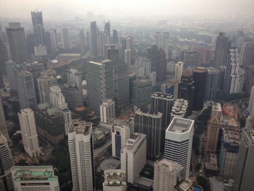 Kuala Lumpur aerial view