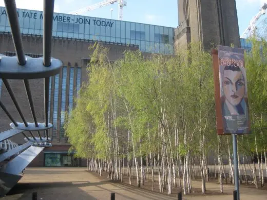 Tate Modern London trees landscape