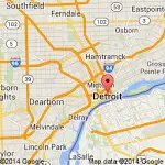  This Google map shows Detroit’s within the Great Lakes area. 