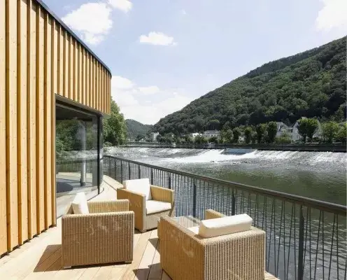 River Sauna in Bad Ems, Emser thermal spa