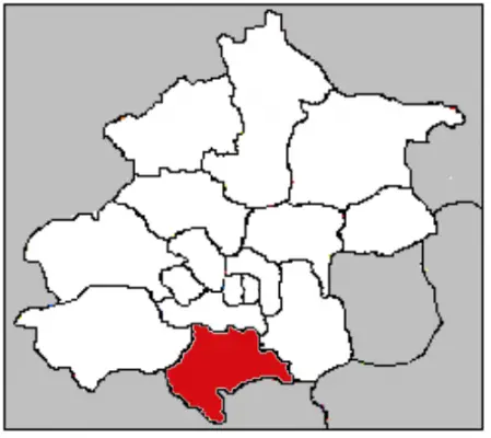 Daxing Beijing China map boundaries - site of Daxing Factory Conversion