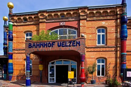 Hundertwasser Bahnhof train station building