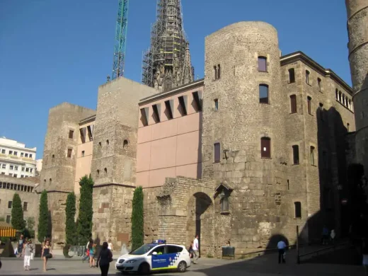 Barcelona Cathedral building and square