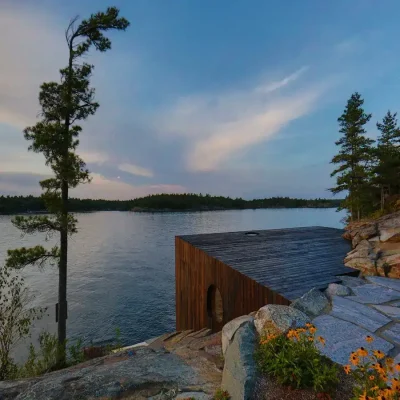 Grotto Sauna Toronto building, Georgian Bay