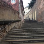 Hradčany Prague steps