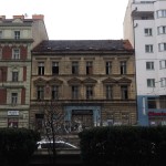 Prague dilapidated building