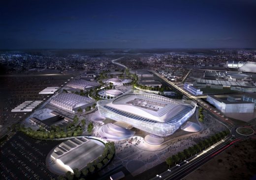 Al Rayyan Stadium design by Pattern Architects / AECOM