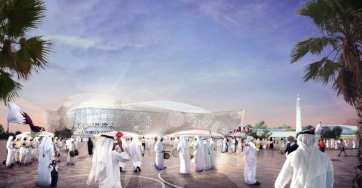 Al Rayyan Stadium World Cup Venue design by Pattern Architects / AECOM