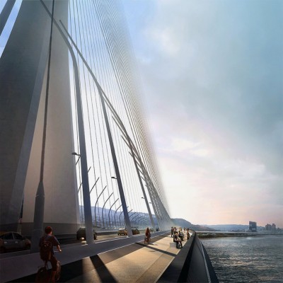 Zaha Hadid Architects Danjiang Bridge in Taiwan