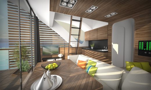 Floating Hotel with Catamaran-apartments