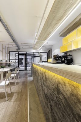 Contemporary Spanish Restaurant Interior on C. Mariscal Pardo de Cela design by NAN Arquitectos