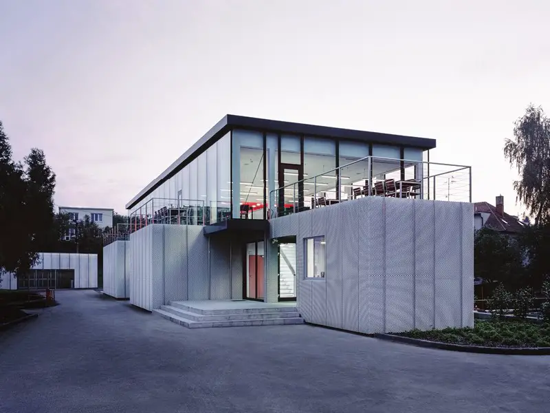 Modular Cafeteria, Vizovice building design