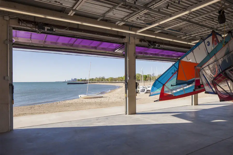 Sailing Center on Lake Michigan