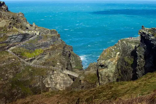 Tintagel Castle in Cornwall