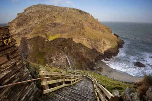 Tintagel Castle in Cornwall