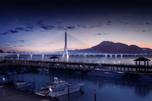 Zaha Hadid Architects Danjiang Bridge in Taiwan