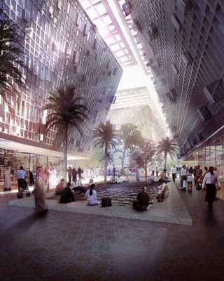 Masdar City Abu Dhabi building designs by Foster + Partners