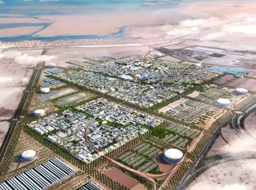 Masdar City Abu Dhabi building designs by Foster + Partners