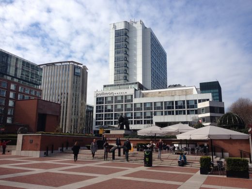 British Library courtyard