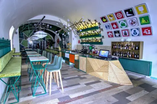 Café in Košice, Slovakia interior