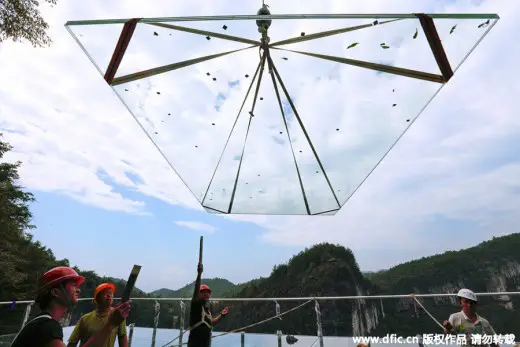 Wulong National Geological Park Glass Platform