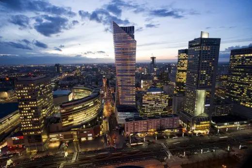 Zlota 44 tower building Warsaw Architecture Tours