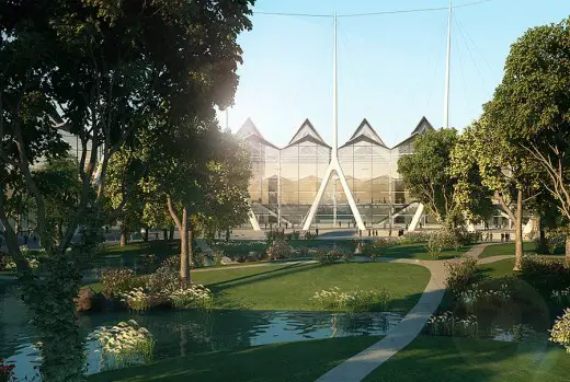 National Exhibition and Trade Hanoi building