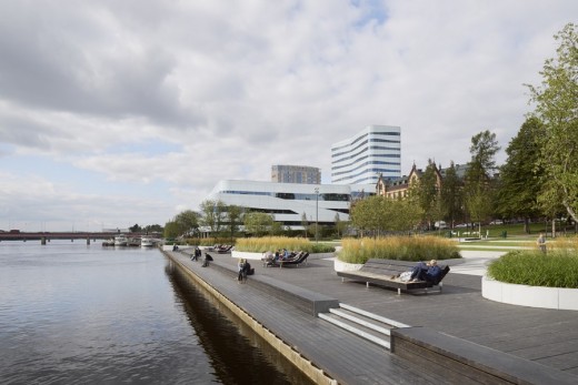 Cultural Center Väven in Umea design by Snøhetta with White Arkitekter