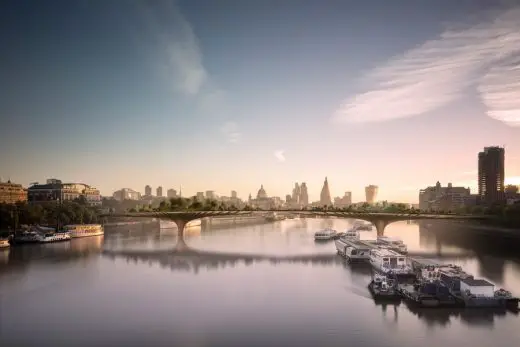 Garden Bridge across the River Thames design by Heatherwick Studio