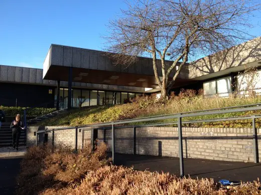 Pathfoot Building at University of Stirling entrance