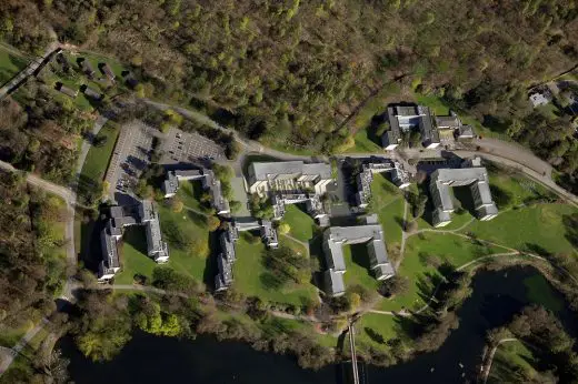 Stirling University buildings aerial image