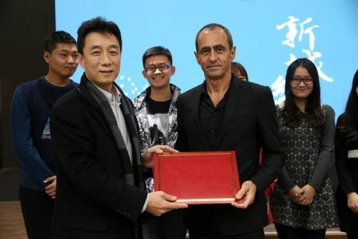 Weimin Zhuang, Dean of School of Architecture at Tsinghua University, Beijing, China, and Keith Griffiths, Chairman of Aedas