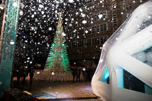 Seasonal Festive Structure in North West England by Hello Wood