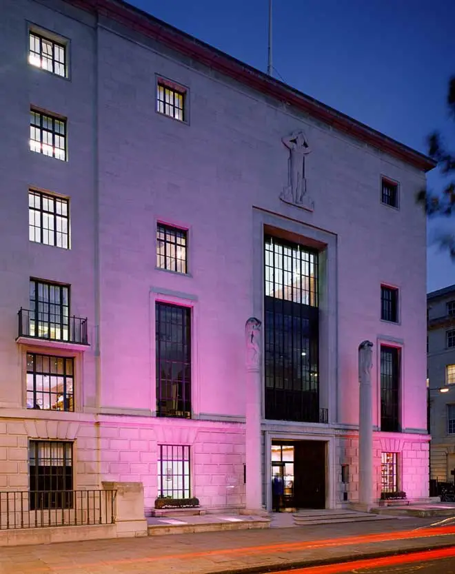 RIBA Building London by evening