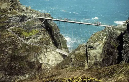 Tintagel Castle Bridge Contest Design by Dietmar Feichtinger Architectes