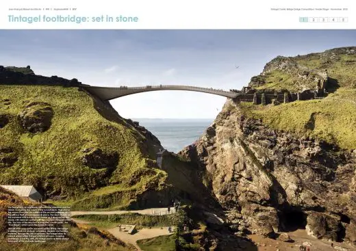 Tintagel Castle Bridge Contest Design by Jean-François Blassel Architecte