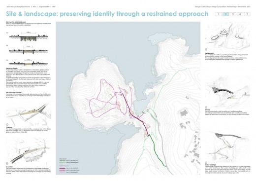 Tintagel Castle Bridge Contest Design by Jean-François Blassel Architecte