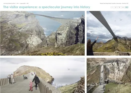 Tintagel Castle Bridge Contest Design by Jean-François Blassel Architecte