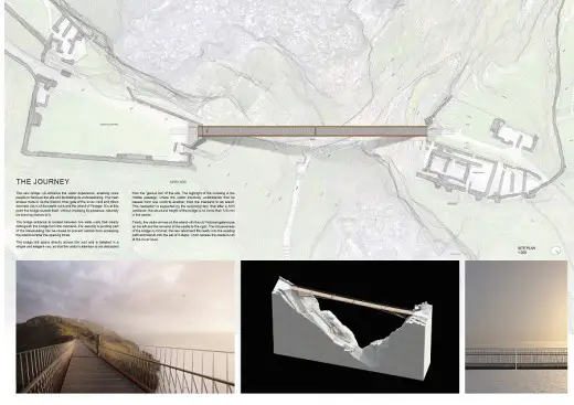 Tintagel Castle footbridge design by Ney & Partners